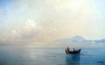  1887 Works - calm sea landscape with fishermen 1887 Ivan Aivazovsky Russian